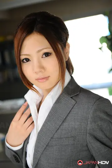 Iroha Kawashima – Japanese Redhead in Glasses Strips Off Her Lingerie and Skirt in the Office