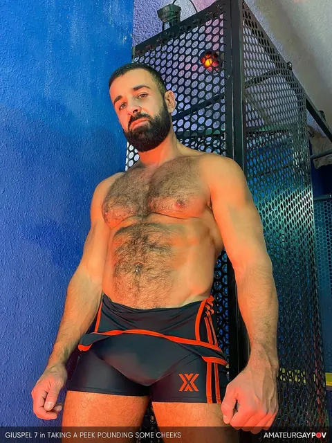 Two Hairy Men Kiss and Fuck Bareback Anally – photo 4 of 20