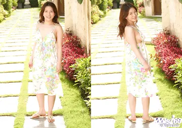 Yui Kurata – Asian Babe with Big Tits Strips Out of Her Dress Outdoors