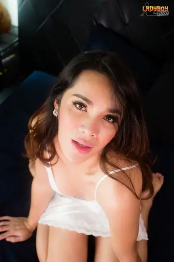 Asian Trans Woman Strips Nude and Spreads Her Ass Wide