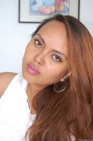Filipina Strips Out of Her Bikini and Strokes a Cock