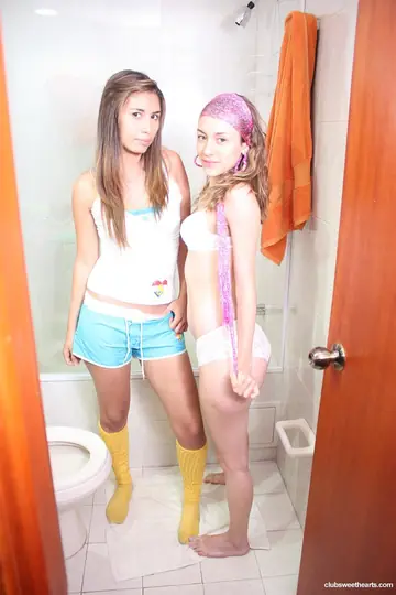 Sonia Garcia – Two Latinas in Stockings and Shorts Have Lesbian Sex