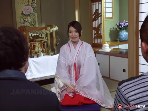 Anna Kirishima: Busty Asian Brunette Sucks Cock and Gets a Facial – photo 1 of 20