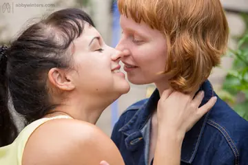 Two Busty Hairy Women Lick and Finger Each Other