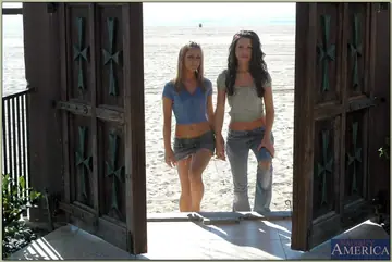 Mckenzie miles – Blonde and Brunette in Skirts and Jeans Join Wild Group Sex