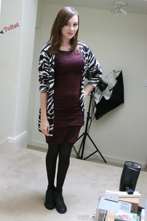 Danielle Wiltshire: Tall European Brunettes Pose in Stockings, Pantyhose, and Leather Yoga Pants – photo 4 of 20