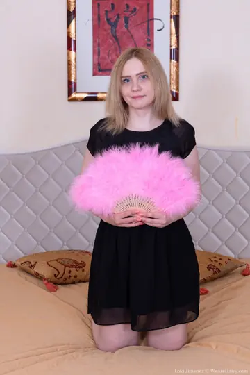 Loki Jimenez – Blonde with Small Tits Spreads Her Hairy Pussy Wide