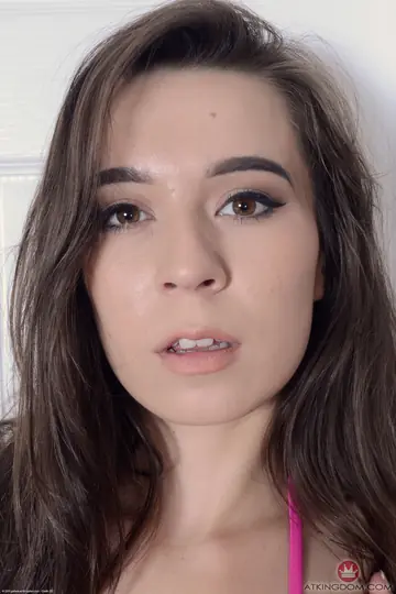 Ariel Grace – Petite Brunette Strips Naked to Show Her Slim Frame