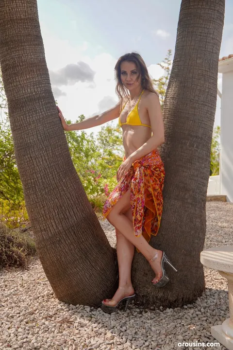 Ruby Shades: MILF Poses in a Bikini Outdoors – photo 3 of 21