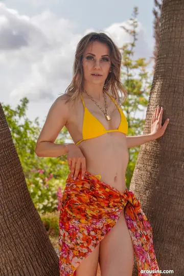 Ruby Shades – MILF Poses in a Bikini Outdoors