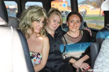 Koko Blond – Busty Blonde MILFs in Stockings Share a Man Outdoors