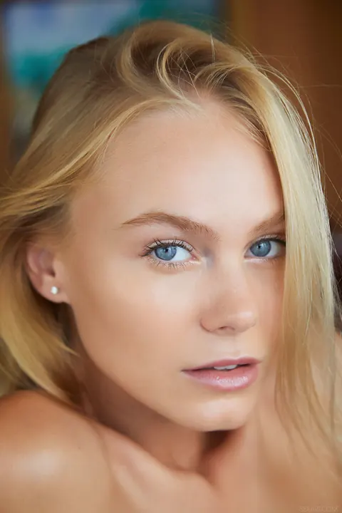 Nancy A: Slim Ukrainian Blonde Undresses and Fingers Her Pussy – photo 18 of 21