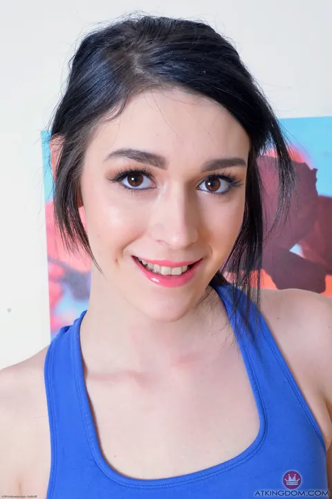Ivy Aura: Pale Brunette Pulls Panties Aside to Spread Her Holes – photo 1 of 20