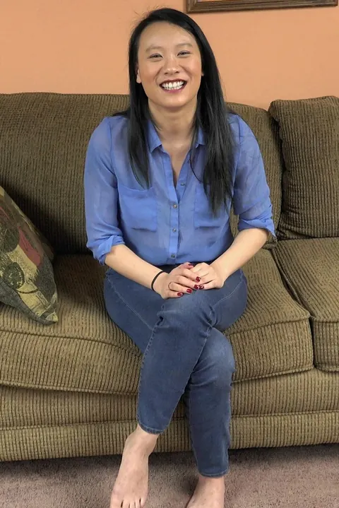 Zoe Lark: Chinese MILF Strips Off Her Jeans for POV Blowjob and a Cumshot – photo 1 of 20
