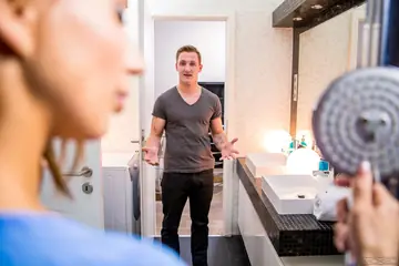 Anina Silk – European Blonde and Brunette Share a Threesome in the Bathroom