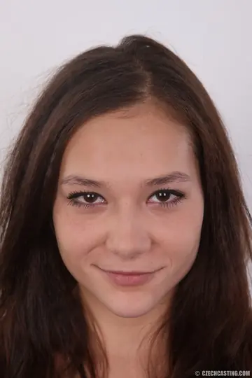European Brunette Undresses for a Casting in Panties