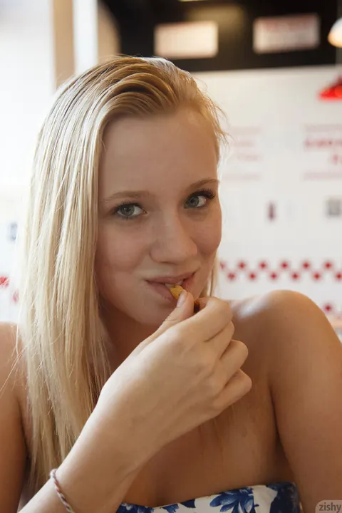 Arya Fae: Two Blondes in Skirts and Glasses Have Lesbian Sex Outdoors – photo 5 of 11