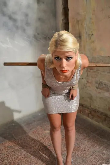 Sweet Cat – Blonde PAWG Restrained in Panties and High Heels