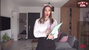 Woman with Enhanced Tits Flashes and Rides a Huge Dildo