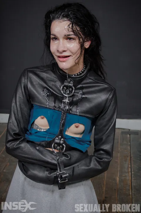 Eden Sin: Brunette in a Leather Skirt Takes Anal and a Facial in BDSM – photo 2 of 14