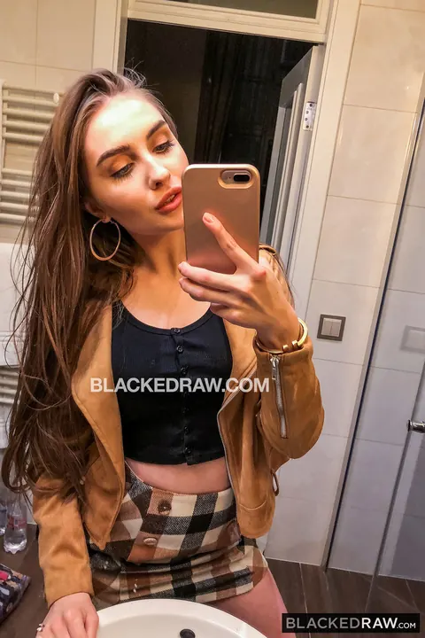 Lena Reif: Russian Brunette in Lingerie and Heels Sucks and Takes Anal Doggy Style – photo 2 of 20