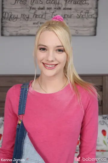 Kenna James – Blonde Strips Out of Her Uniform and Jeans to Stand Naked