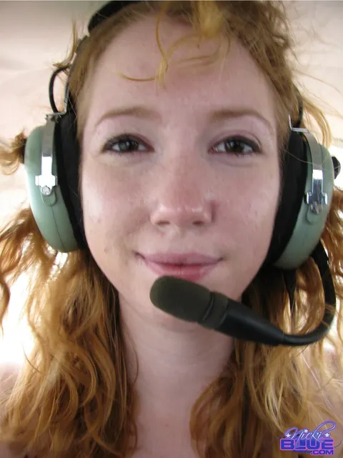 Nicki Blue: Thick Redhead Strips Nude on Small Plane – photo 7 of 15