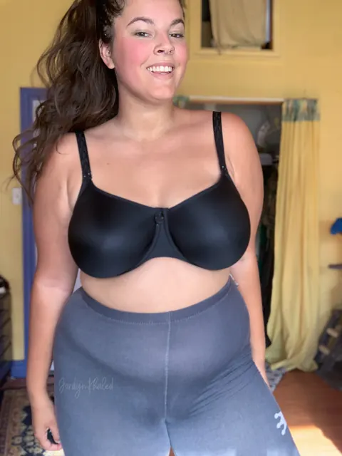 Jordyn khaled: BBW Blonde Shows Her Big Tits in Stockings – photo 6 of 15