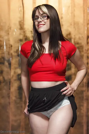 Katt Anomia – Thick Brunette with Big Natural Tits Fucks in a Skirt