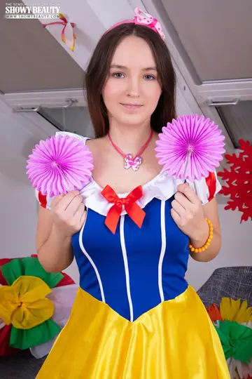 Woman Strips Off Her Costume and Spreads Her Legs