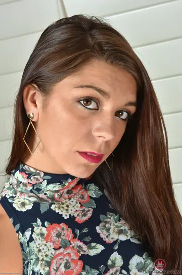 Olivia Lua – Slim Brunette in Shorts and Panties Spreads Her Asshole