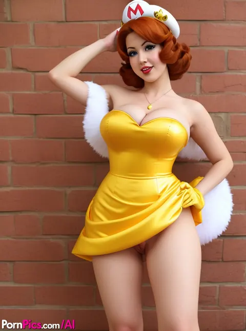 AI-Generated Cosplay Model Flaunts Her Tits Outdoors – photo 3 of 13