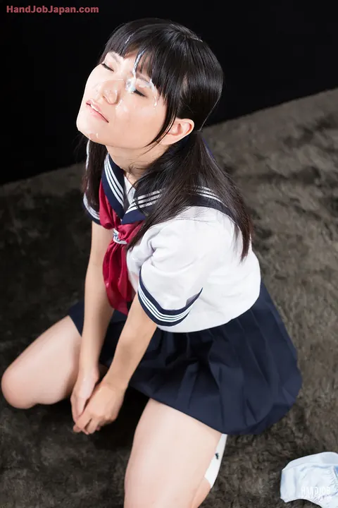 Asian Brunette in a Skirt Gets Fucked and Takes a Facial – photo 14 of 16