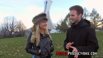 Jemma Valentine – Petite Canadian Blonde Gives a Handjob and Rides Cowgirl