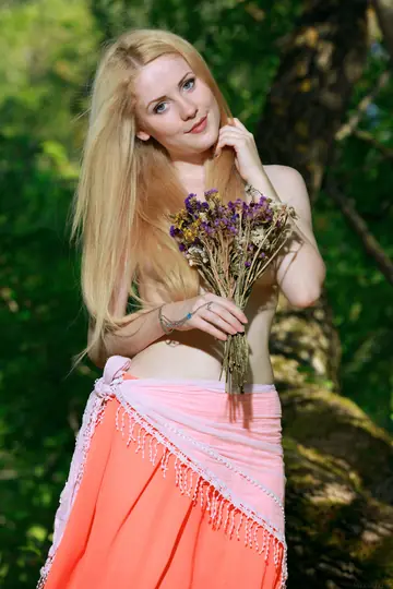 Fay Love – Ukrainian Blonde Undresses and Poses Nude for Glamour Set