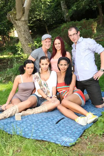 Satin Bloom – Ebony Czech Brunettes Take Anal and Blowjobs at an Outdoor Picnic