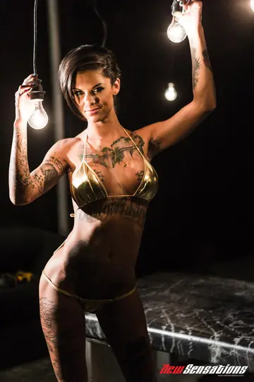 Skinny Brunette Takes Anal Gangbang and Facial Cumshots in Heels