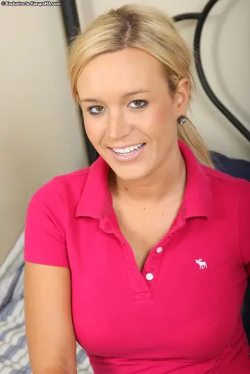 Jaclyn Case – Busty Blonde in Lingerie Fucks Herself with a Vibrator