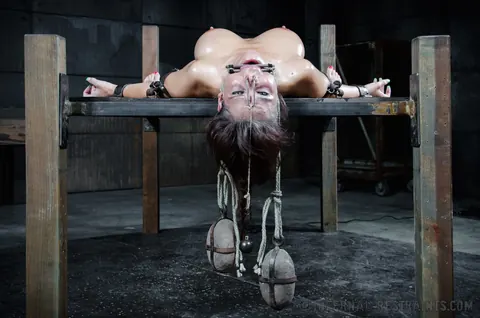 Syren De Mer: Busty Brunette MILF in Boots Masturbates Anally While Bound – photo 10 of 10