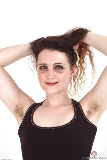 Khalisa – Mature Hairy Brunette in Panties Spreads Her Legs and Shows Armpits