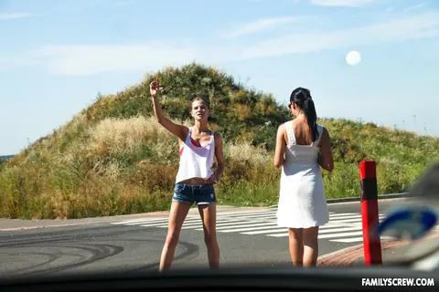 Sarah Kay: Blonde in Glasses Has Sex by a Car Outdoors – photo 1 of 21