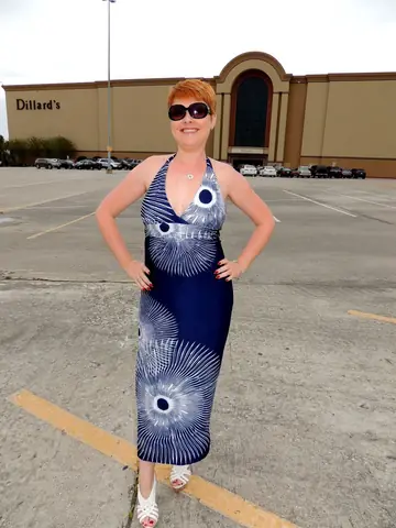 Curvy Redhead MILF Gives Public Blowjob in Glasses