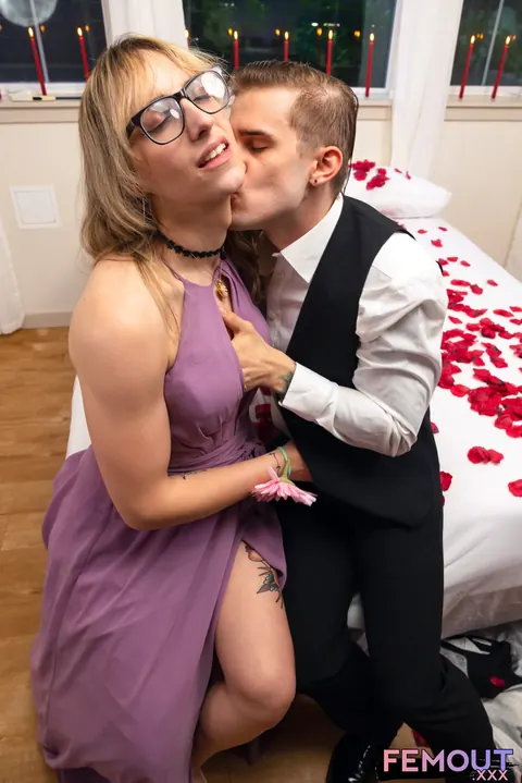 Trans Nurse Takes Anal Creampie in a Threesome – photo 5 of 16