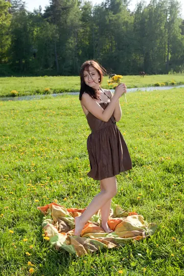 Karina N – Asian Brunette Strips Out of Her Dress