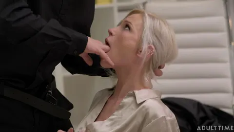 Zazie Skymm: Short-Haired Blonde Secretary Takes a Cumshot After Office Sex – photo 5 of 20