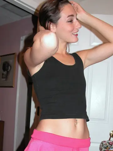 Slim Brunette in a Skirt Gives a Blowjob and Has Sex