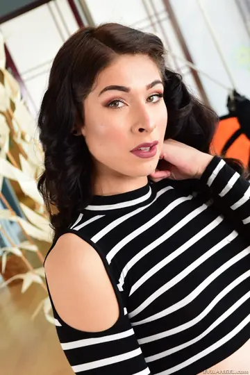 Brunette Trans Woman Oils Her Body and Shows Her Small Tits