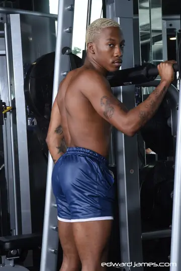Two Thick Hairy Men Bareback Anal Fuck in the Gym Until They Cum