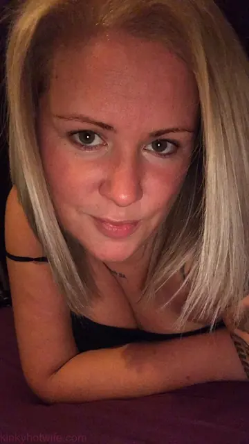 Blonde MILF Strips for a Selfie Showing Her Pierced Nipples