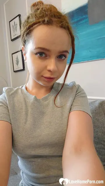 Luna Haze – Petite Russian Redhead Undresses in Selfie Photos